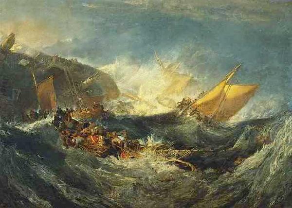 Joseph Mallord William Turner The shipwreck of the Minotaur, Germany oil painting art